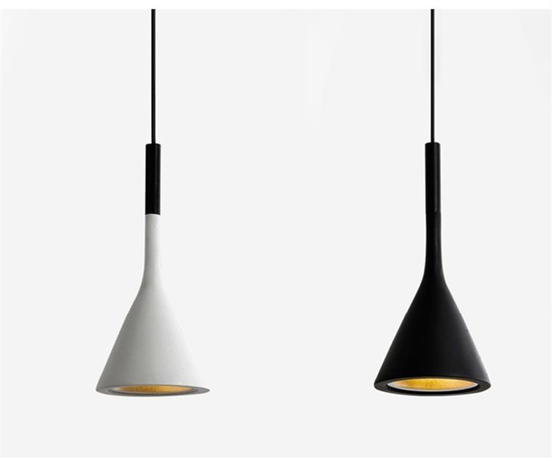 Nordic Wrought Iron Pendant Light - Modern Creative Single-Head Lamp for Restaurant, Bar, Bedroom, and Bedside.