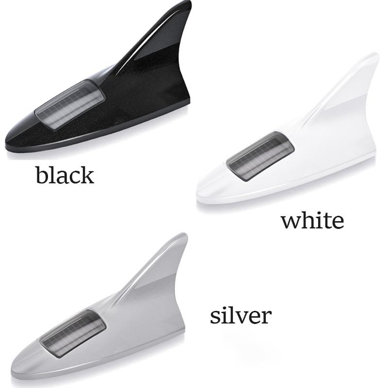 Car Roof Light Solar Flashing Auto Tail Lamp Waterproof LED Warning Strobe Light Shark Fin Shape Flashing Anti-Collision Lamp