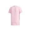 Adidas Neo Alphabet Print Casual Sports Breathable Straight T-Shirt Men Tops Pink EI4486