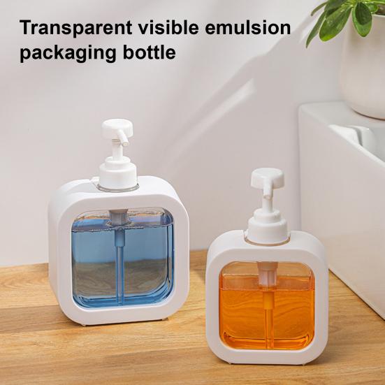 300/500ML Liquid Soap Dispenser Shampoo Body Hand Wash Shower Gel Facial Cleanser Container Bathroom Refillable Empty Press Pump Bottle