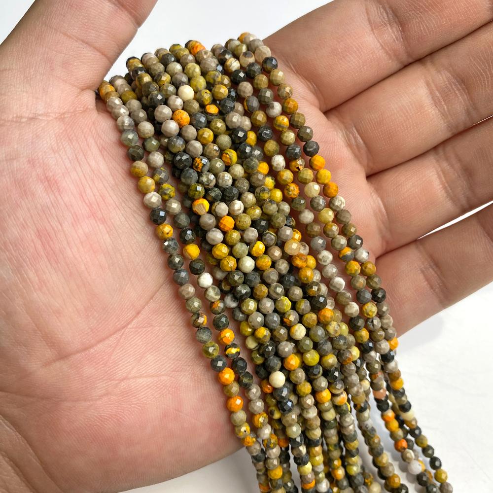 New 2 3 4 MM Faceted Colorful Natural Gem Stone Zircon Beads Loose Small Seed Crustal Quartz Stone Spacer Beads Jewelry Making 2mm About 180pcs