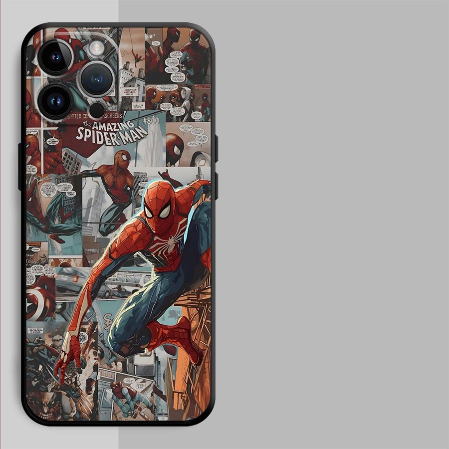 Marvel Comic Deadpool Fodral Telefonfodral för Apple iPhone 16 15 Pro 7 8 Air XR XS MAX 11 17 Pro Max 12 14 13