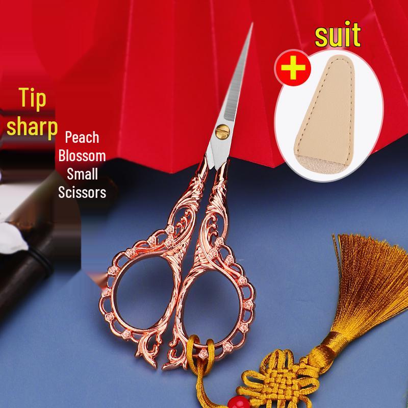 Mini Portable Stainless Steel Pointed Scissors for Cross Stitch, Thread, and Paper Cutting