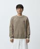 Maedeumaleuseu Contrast Point Round Neck Knit Beige Mmffmkn-151Be