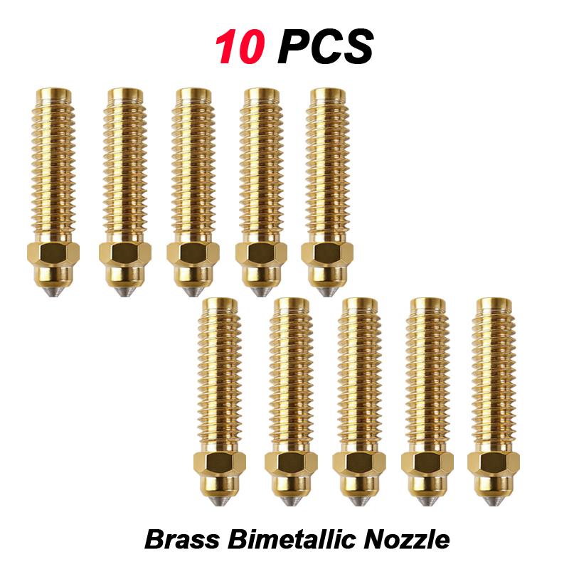 New For Elegoo Centauri Carbon Brass Bimetallic Nozzle 0.2/0.4/0.6/0.8mm Hotend Nozzles For Centauri Carbon 2 Replacement Parts