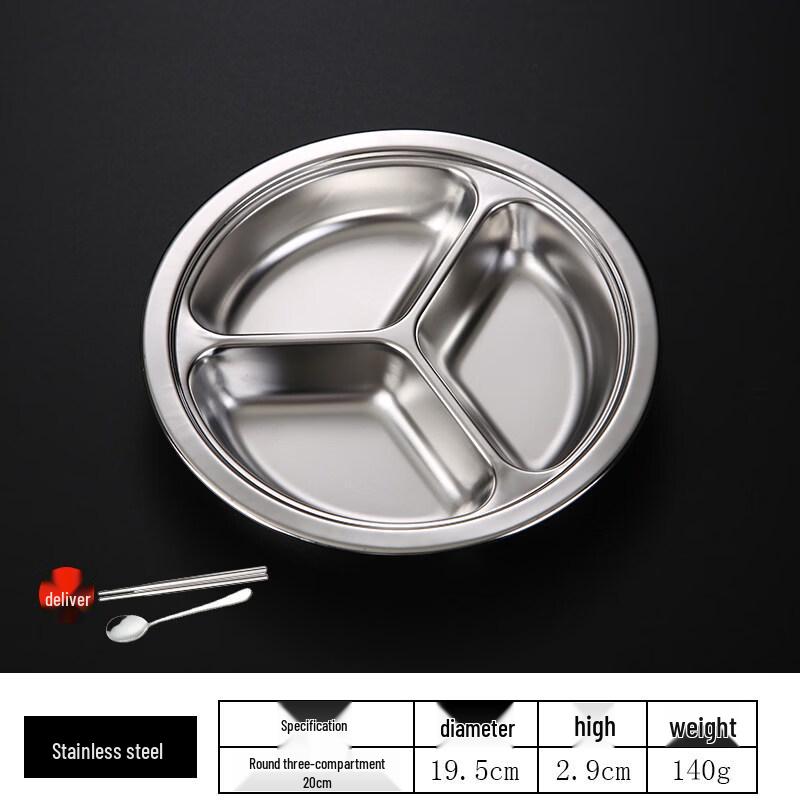 ZISIZ Kids Disposable Round Meal Plate