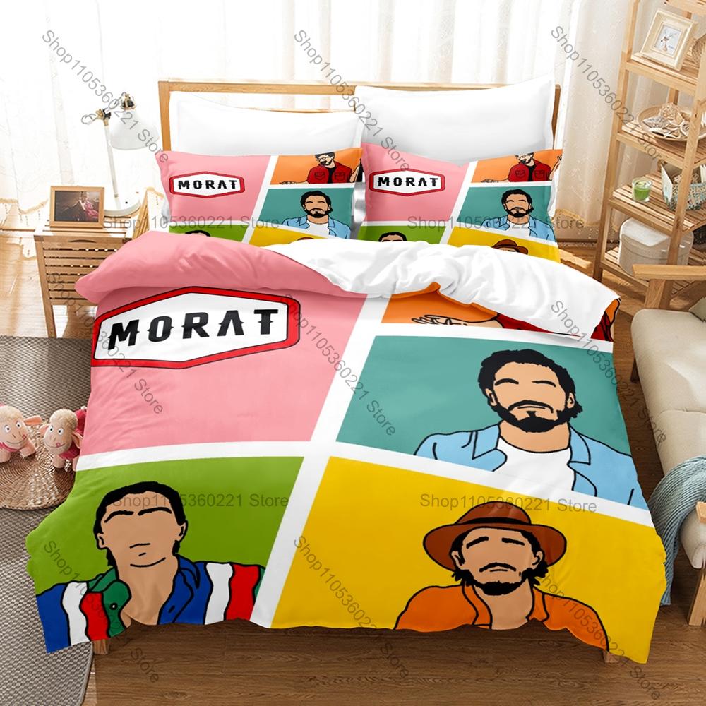 Famous Colombian Folk Pop Band Morat Bedding Set 1 Duvet Cover + 2 Pillowcases HD Digital Print Home Bed Linen