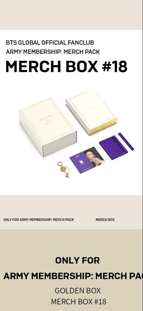 

[Б/У] BTS MERCH BOX #18 Jungkook GOLDEN