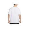 Nike Logo Loose Fit Pullover Round Neck Basketball Short Sleeve T-Shirt Men Tops White HF6186-100