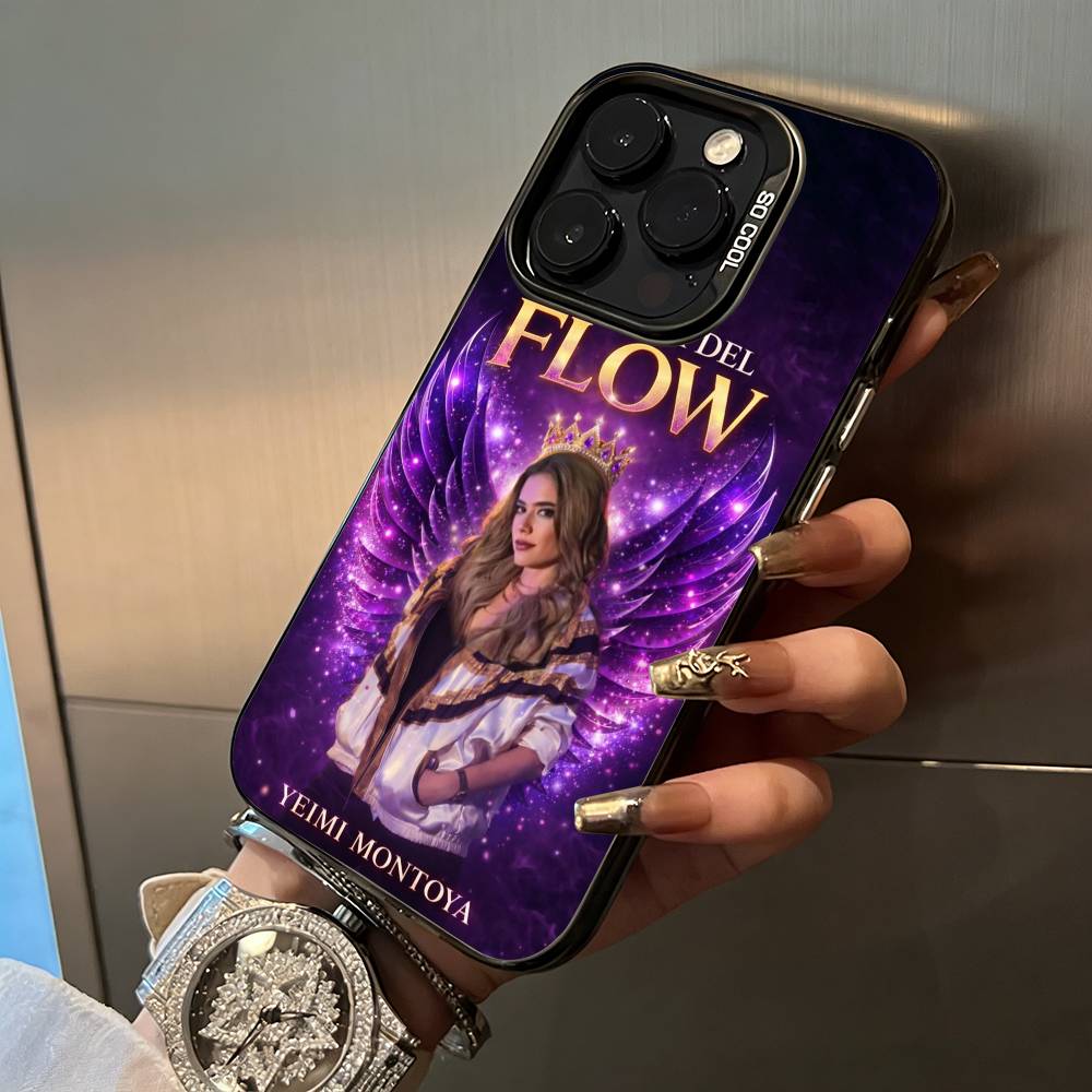 Q-Queen of Flow -La Reina D-Del Flow Phone Case For IPhone17 16 11 12 13 14 15 16 Pro Max Plus Cover Colored Silver Funda Bumber