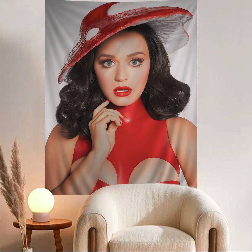 KATY PERRY Musik Wandteppich Heimdekoration Hippie Bohème Dekoration Divination INS Heimdekor