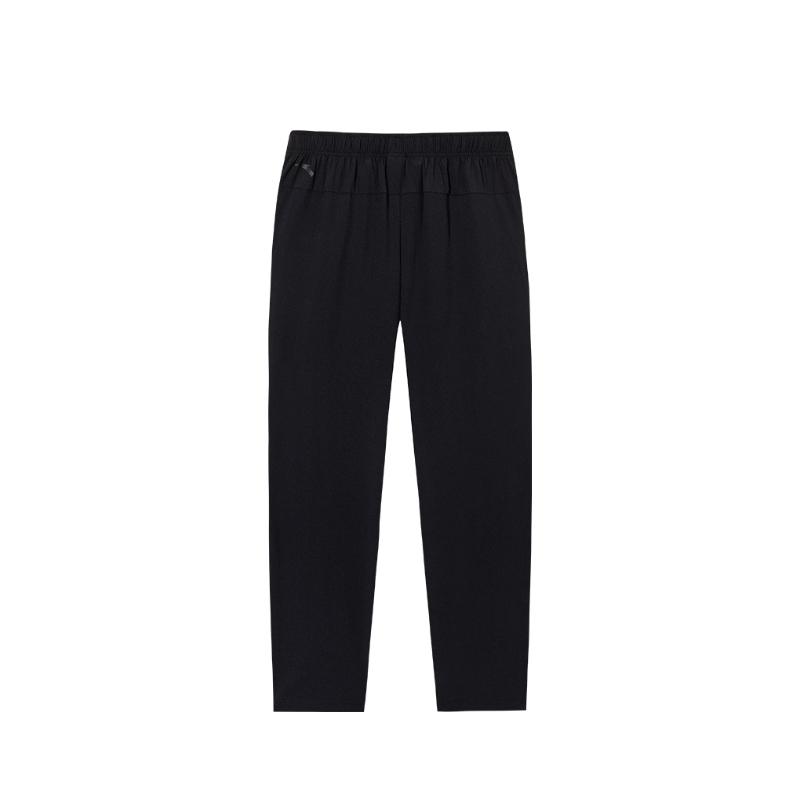 Anta Training Series Solid Color Lace-Up Mid-Waist Breathable Versatile Straight-Leg Sports Pants Men Bottoms 152537509S-3