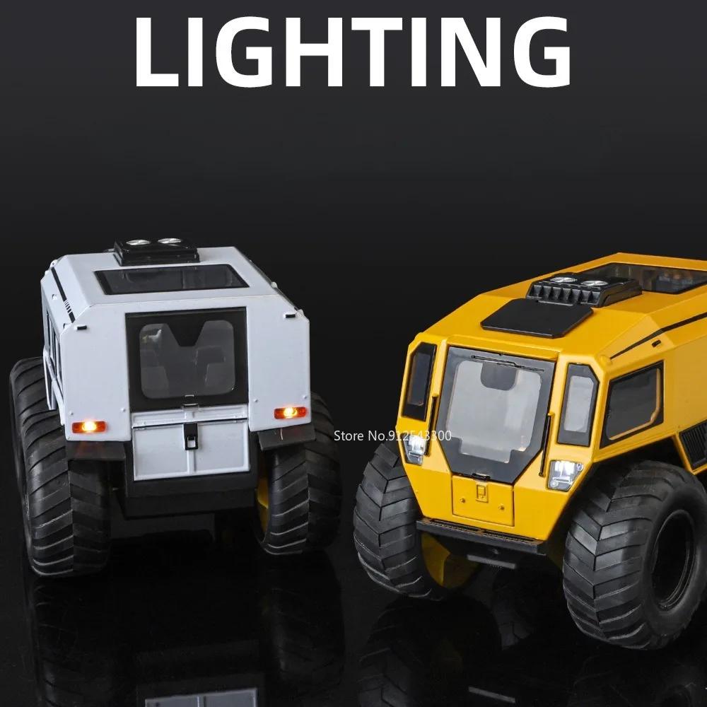 Modèle de jouet de voiture tout-terrain russe Sherp à l'échelle 1/24 Corps en alliage Son Lumière Portes ouvrantes Amortissement Véhicule tout-terrain Cadeau pour enfants