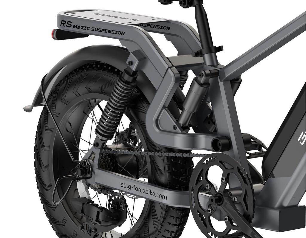 Bici Elettrica Full Suspension G-FORCE RS, Batteria Rimovibile 48V 15Ah