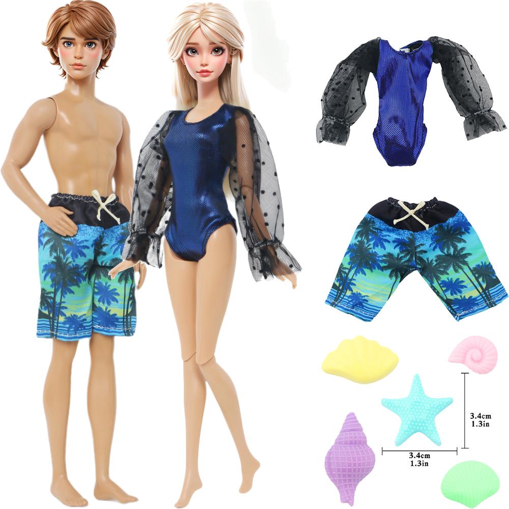 

Модная кукольная одежда для куклы Барби для куклы Кена 11,5 летняя кукольная одежда купальник короткие штаны мини-пластиковые раковины детские игрушки аксессуары