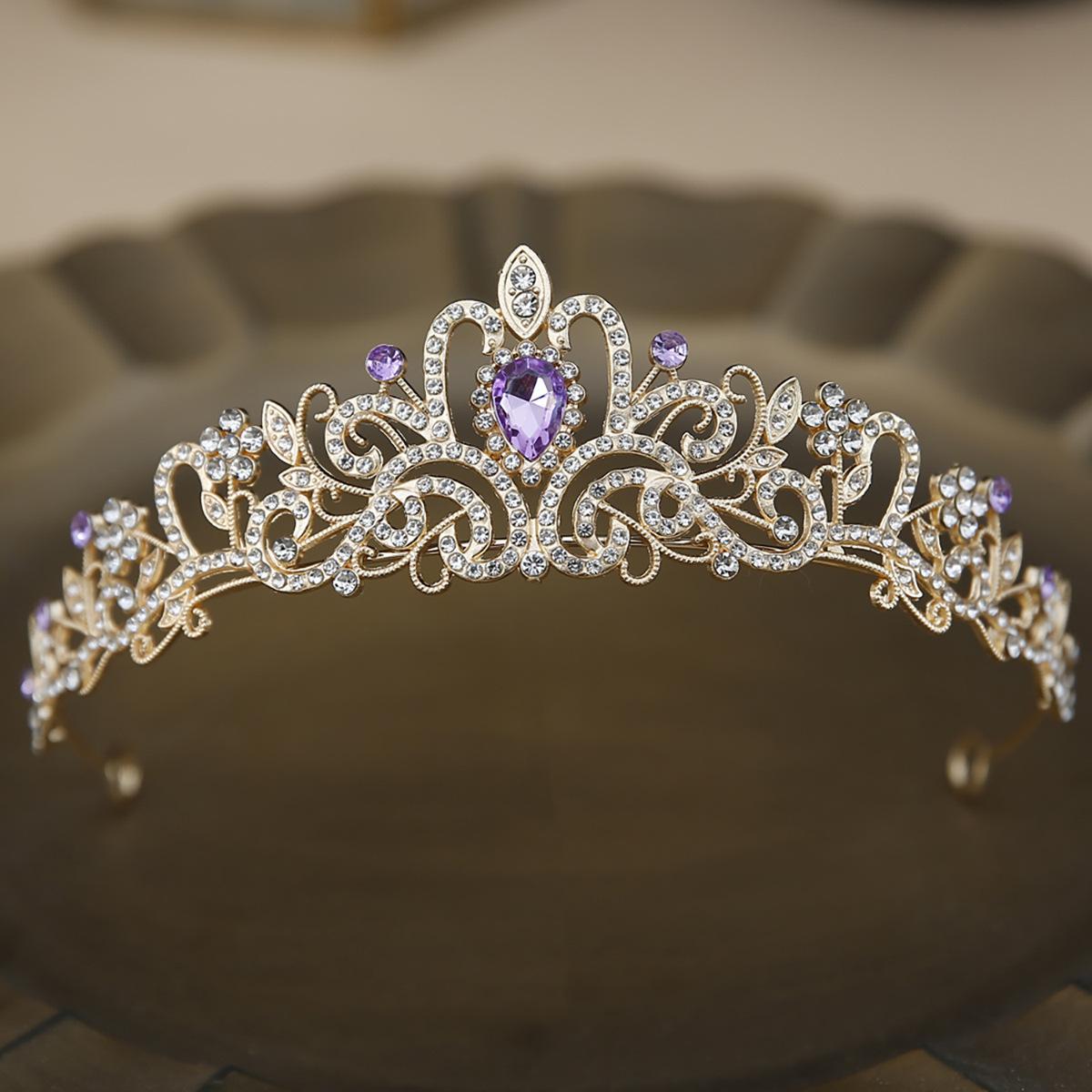 

Барочная капля хрустальная корона ободок свадебная цветочная бриллиантовая корона тиара свадебные аксессуары