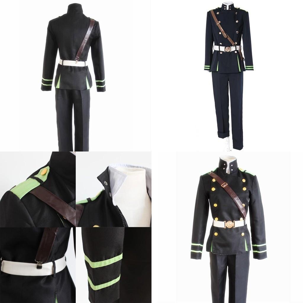Prémiová sada cosplay kostýmu Seraph Of The End Yichir Yuichiro Hyakuya Army Uniform