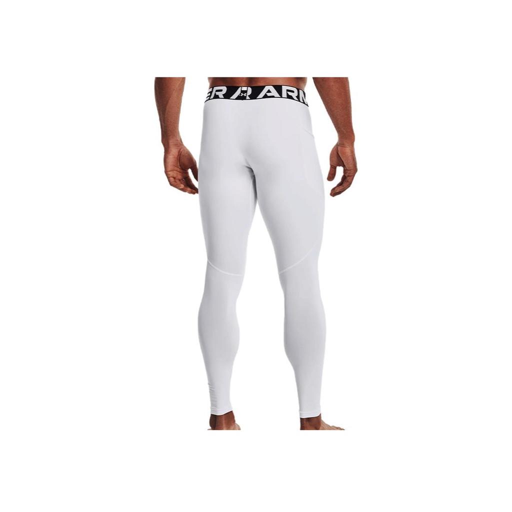 UA Casl Sports Tight Fitness Pants Men Bottoms White 1366075-100