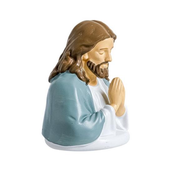 

Christmas Night Light Small Resin LED Santa/Jesus/Snowman Lamp Christmas Nursery Nightlight for Kids Bedroom Tabletop Decor B