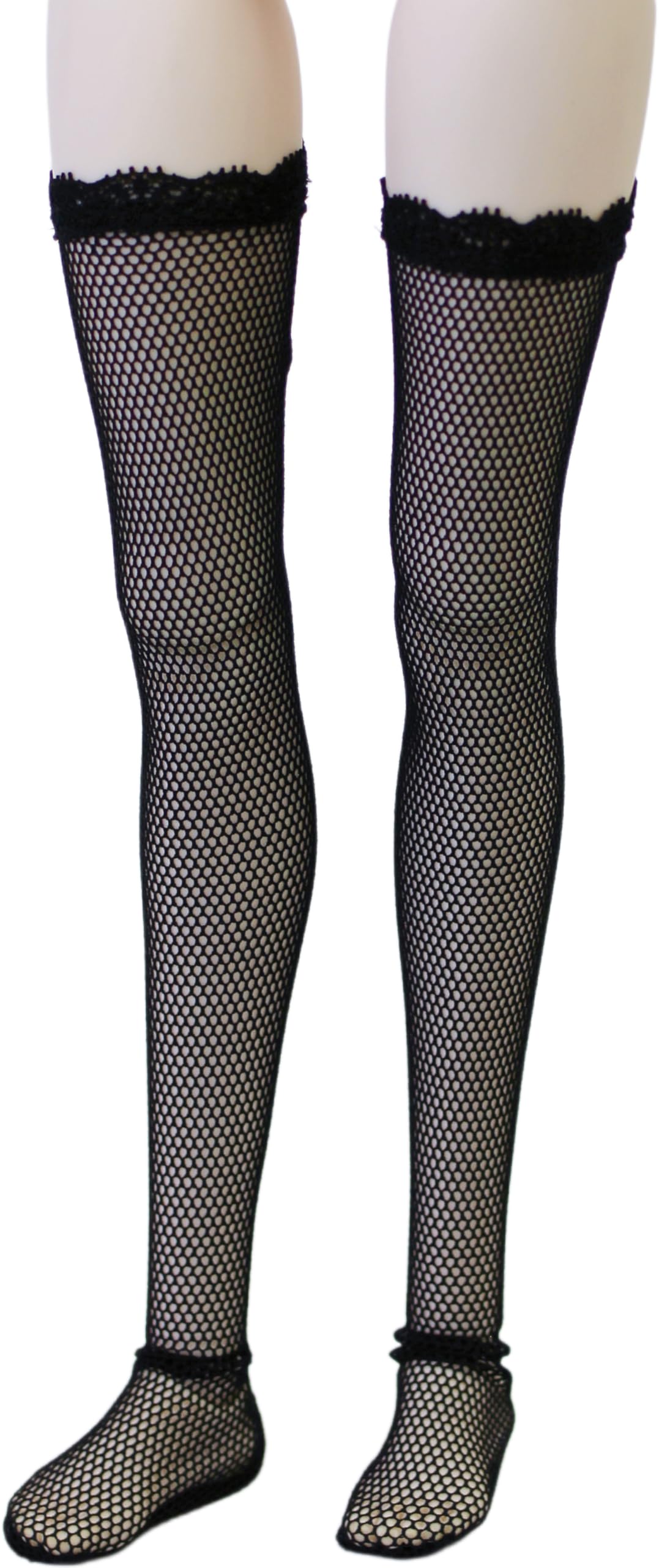 

[Petite Marie] 13 DD Compatible, Sheer and Soft Tulle Lace Knee-High Socks, Black, 60cm Doll, BJD Doll Clothes [Petite Marie] [No.0216]