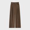 Women's High-Waist Corduroy Wide-Leg Pants - Autumn/Winter 2024 Collection