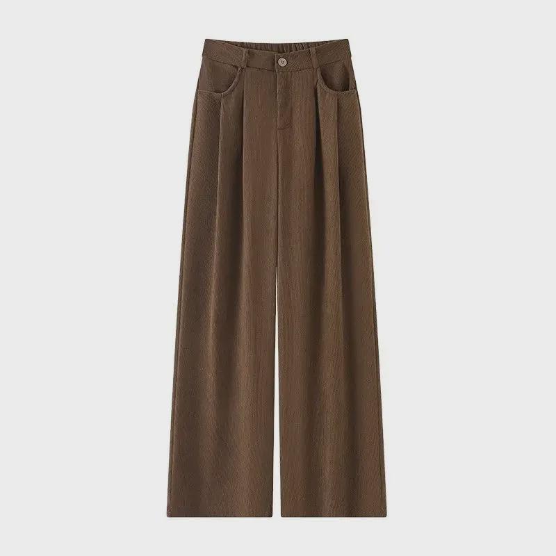 Women's High-Waist Corduroy Wide-Leg Pants - Autumn/Winter 2024 Collection