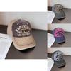 Vintage American Style Baseball Cap With Washed Cotton For Casual Summer Wear