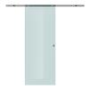 Sliding Frosted Glass Door With Aluminum Rail For Bathroom Kitchen Study Glass 205cm