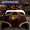 Wolverhampton Wanderers Football 3 Piece Bedding Set Soft Duvet Cover Set with Pillowcases Printed Bedroom Decor Set for Home