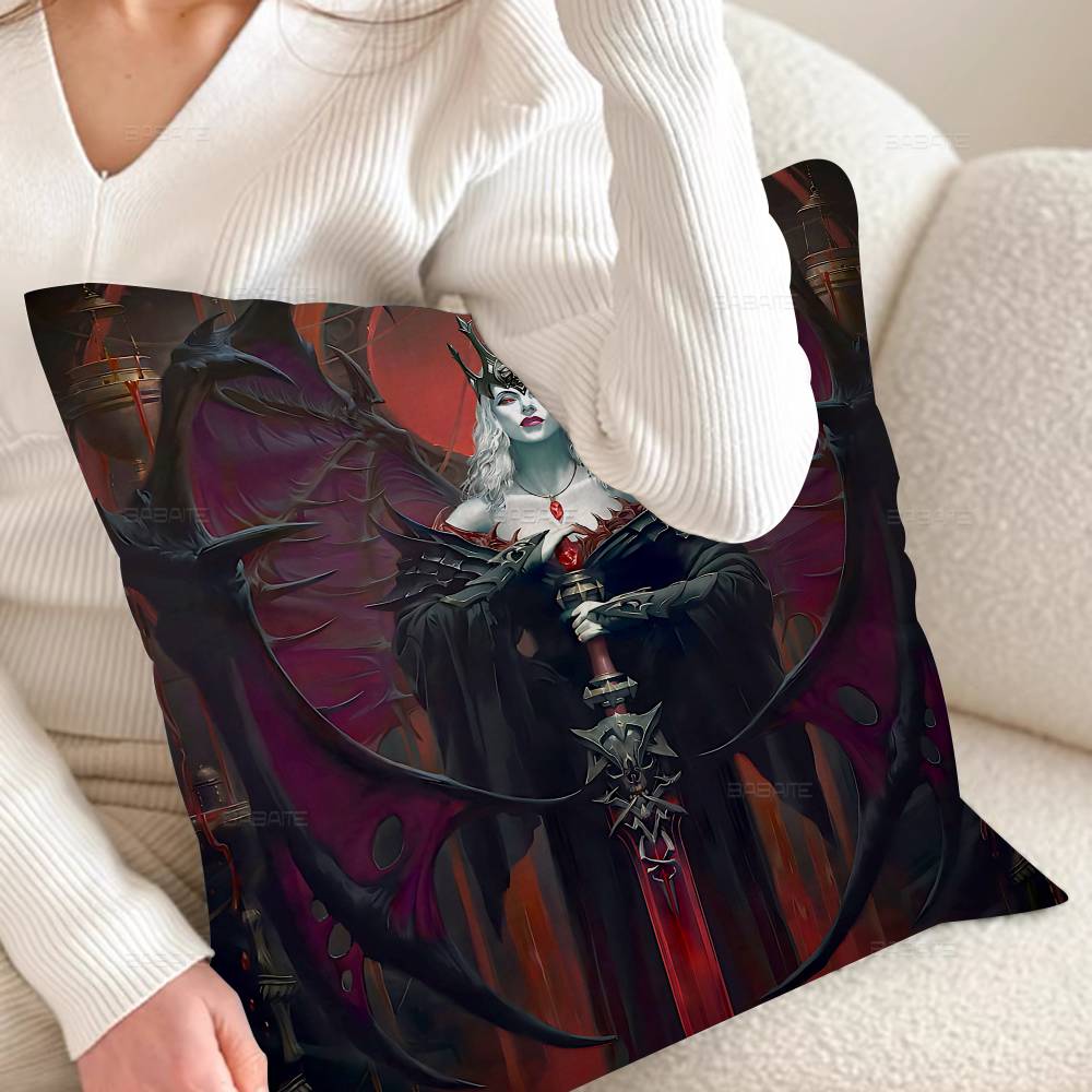 RPG Game D-Diablo 4 Personalized picture text home decorative pillows Household Gifts 45x45cm 12x12Inch