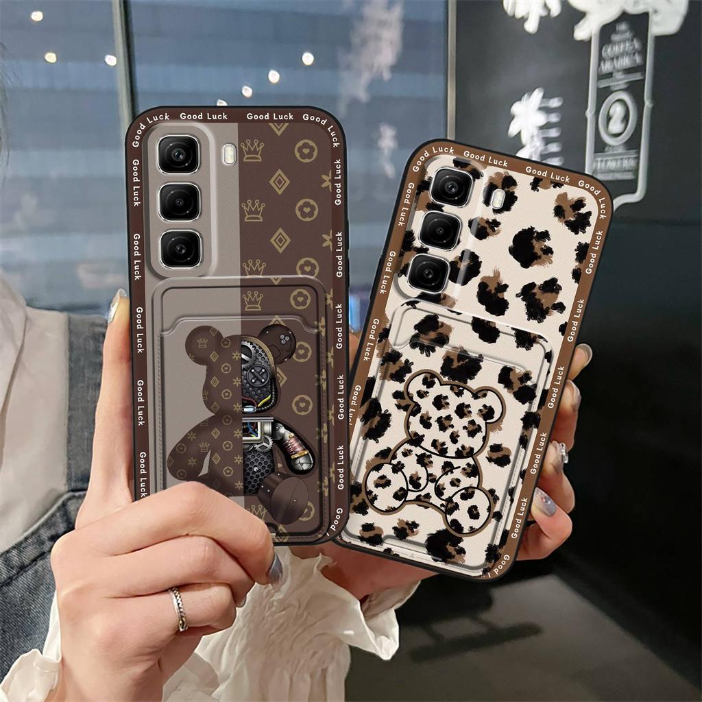 Graffiti Silikon Handyhülle Für infinix Hot50 5G/X6720 Cartoon Stoßfest Wasserdicht Kartenfach Schmutzabweisend Niedlich