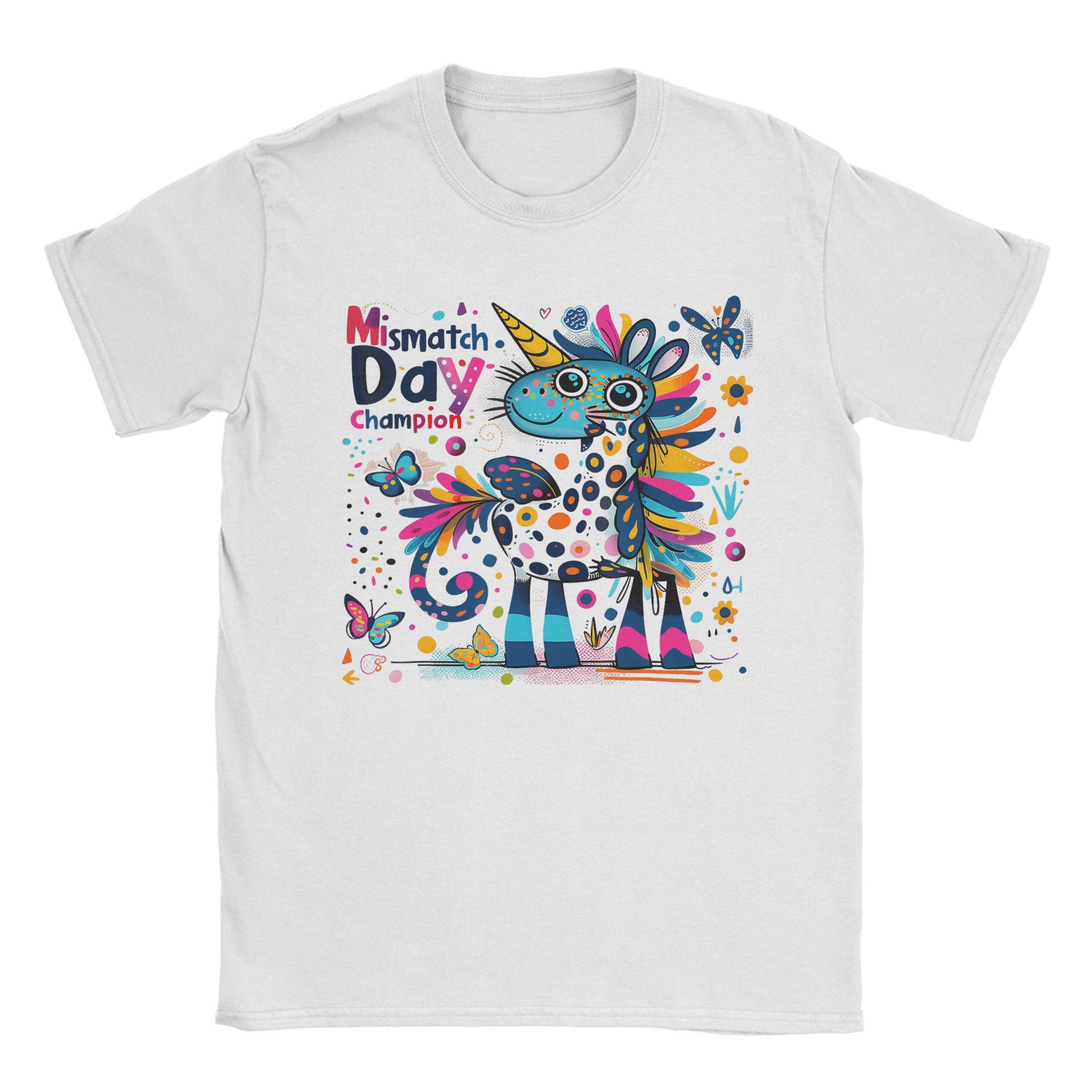 

Streetwear TShirt Mismatch Day Legend Unicorn Magic Fall Semester Pure Cotton T Shirts Novelty Tshirt Summer Y2K Fun Tees S