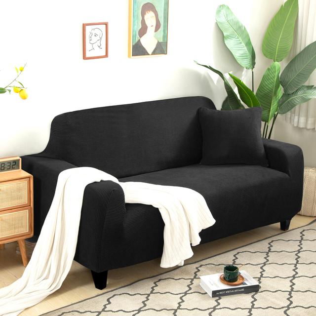 Potah na pohovku z tkaniny Polar Fleece 1 /2 /3 /4 sedadel Silný potah na pohovku Potahy na pohovku Stretch Elastické Levné potahy na pohovku Obal na ručník