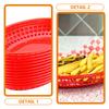 6Pcs Oval Fast Food Baskets Multiuse Desktop Storage Snack Basket for Fruits Candy Kitchen Food Basket Desktop Storage Baskets