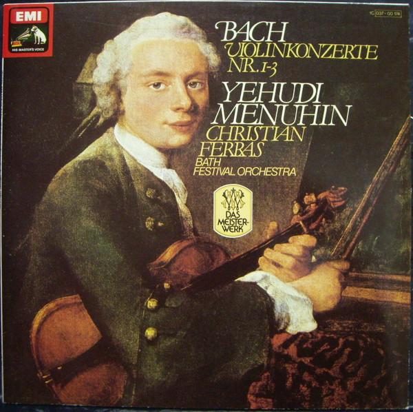 

LP Record JOHANN SEBASTIAN BACH YEHUDI MENU Violinkonzerte Nr. 13 1C03700174 His Masters Vo Germany Classical Used