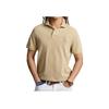 Polo Ralph Lauren Solid Logo Embroidered Casual Short Sleeve Polo Shirt Men tops Beach-Beige MNPOKNI1N822752-250