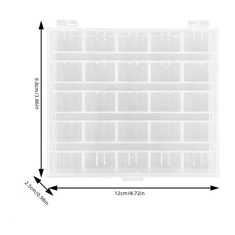 Tools 25 Grids Organizer Box Light Needle Craft Decoration Supplies Portable Bobbin Box
