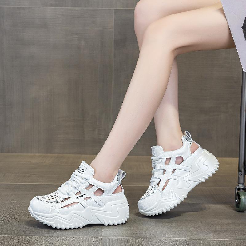 

2560 dad shoes women s summer mesh breathable versatile dad shoes student sports and leisure shoes 34 белый