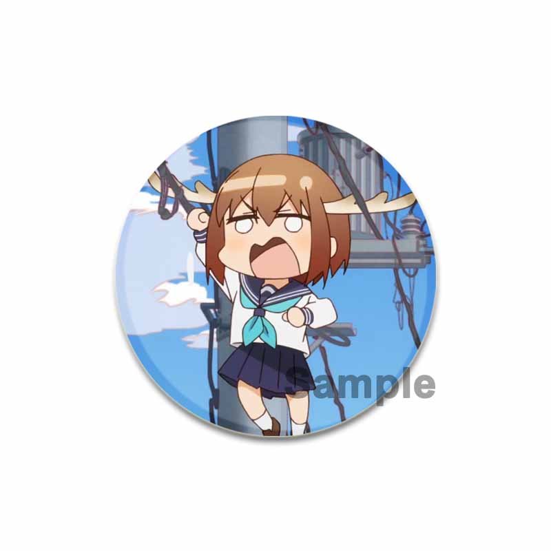 32/44/58MM My Deer Friend Nokotan Anime Pins Cute Cartoon Badge Handmade Tinplate Brooches Breastpin for Backpack Clothes Gift Accessory