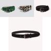 Fashion Faux Leather Leopard Print Womens Belt With Pin Buckle For Casual Wear