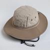 Japanese Drawstring Sunshade Fisherman Hat, Men's And Women's Big Head Outdoor Mountaineering And Fishing Summer Hat