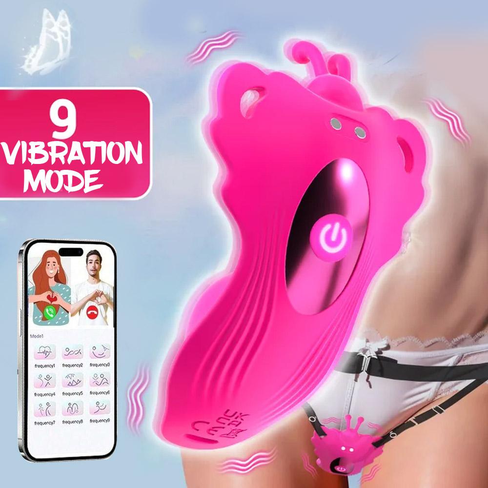 Invisible Dual Stimulation Panty Vibrator with App - Wearable G-spot and Clitoral Sex Toys for Women, Remote Controls Ladies Sex Toys