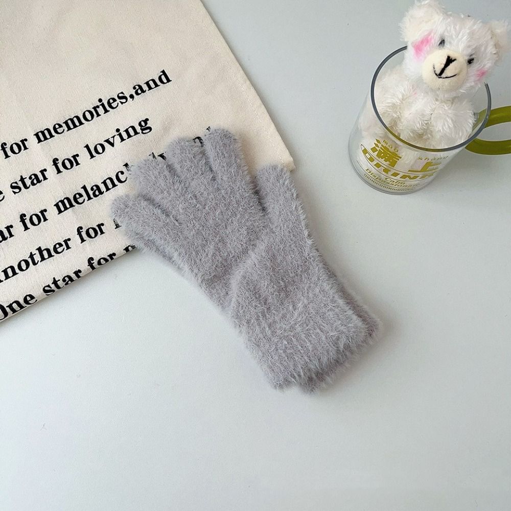 Thickened Touch Screen Gloves Breathable Non-slip Gloves Fashion Knitted Gloves  Winter