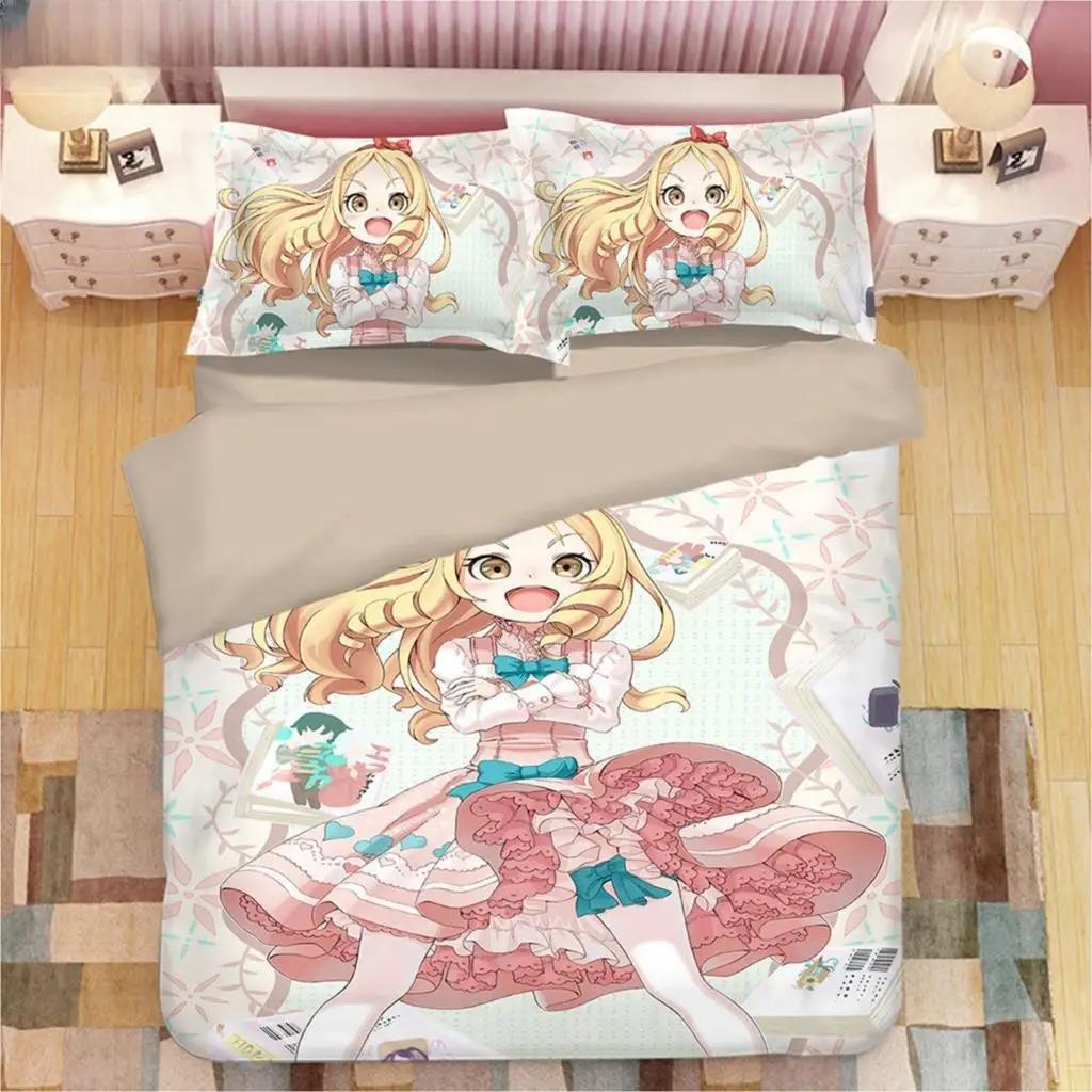 Comfortable Anime Print Duvet Cover Set With Duvet Cover And Pillowcases King Queen Twin Sizes For All Ages
