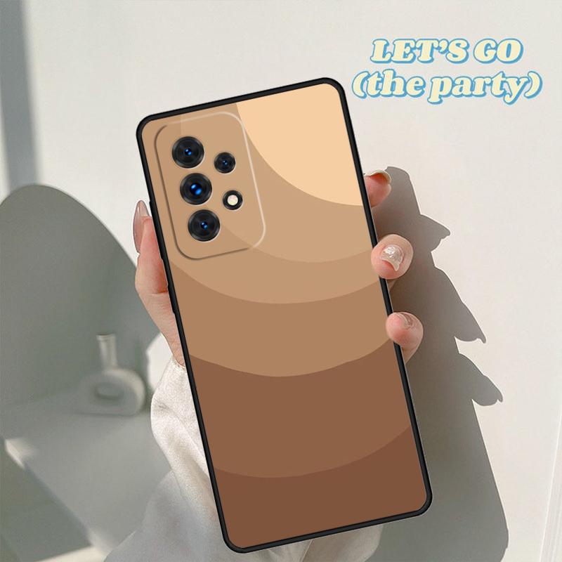 Latte Love Brown Heart Aesthetic phone case For Samsung Galaxy A42 A31 A40 A51 A71 A32 A80 A91 A52 A72 A20e A21S A50 A70 A11 A12