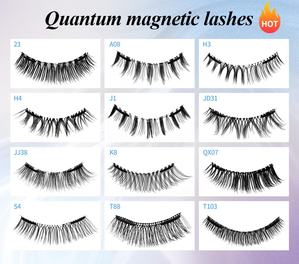 Magnet Lash, Reusable Wispy Faux Mink Strip Lashes Kit With Portable Mirror Case & Applicator, Custom Logo Magnet Lash