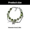 Sweet Green Bead Butterfly Bracelet Modern Fairy Butterfly Bracelet Elegant Green Bead Tassels Style Wristband Charm