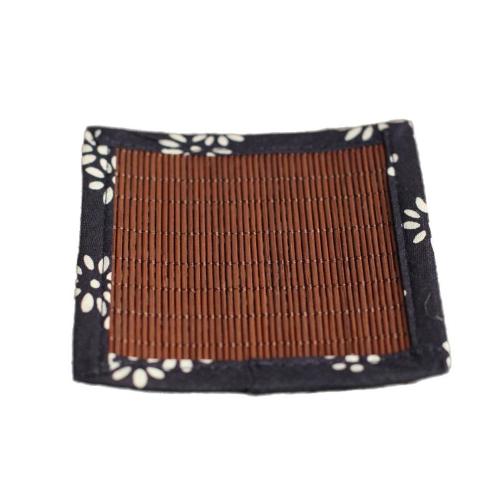 

4 шт. Квадратные подставки для чая, бамбуковые подставки для кружек, настольные подставки, подставки для напитков, для дома Style B