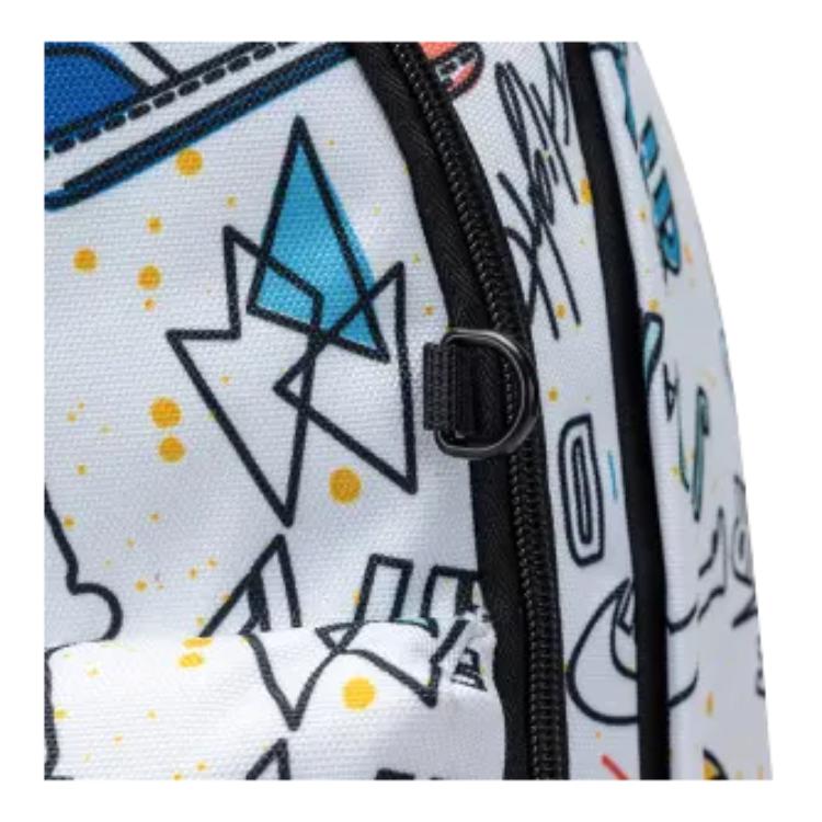 Jordan Bunter Graffiti-Print Rucksack Großer Unisex-Rucksack Weiß JD2533200AD-005