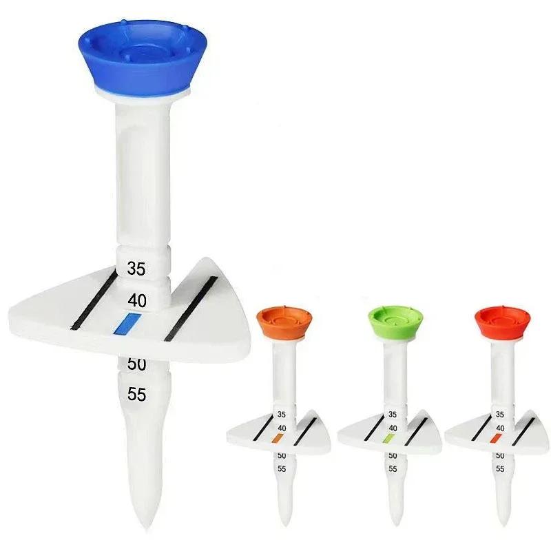 

Adjustable Height Durable Plastic Golf Tees with Aim Direction Golf Training Ball Stand for Outdoor Practice